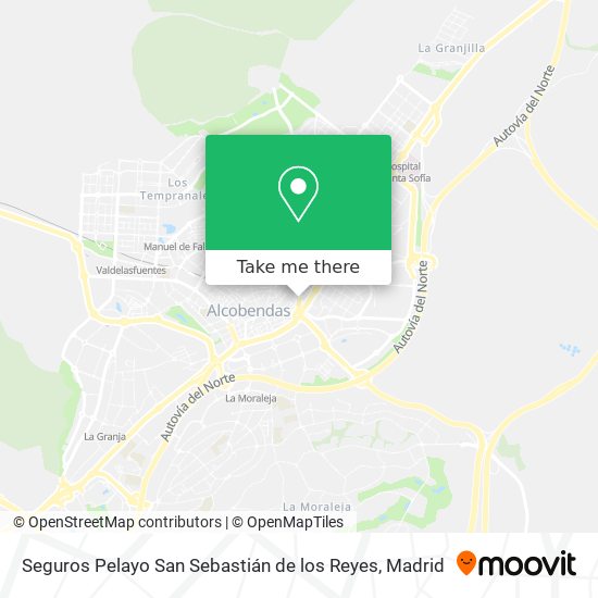 Seguros Pelayo San Sebastián de los Reyes map