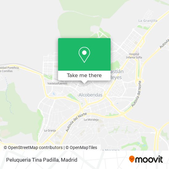 mapa Peluqueria Tina Padilla