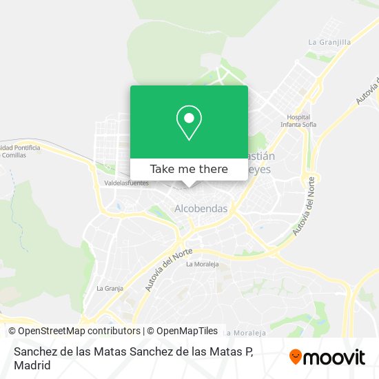 mapa Sanchez de las Matas Sanchez de las Matas P