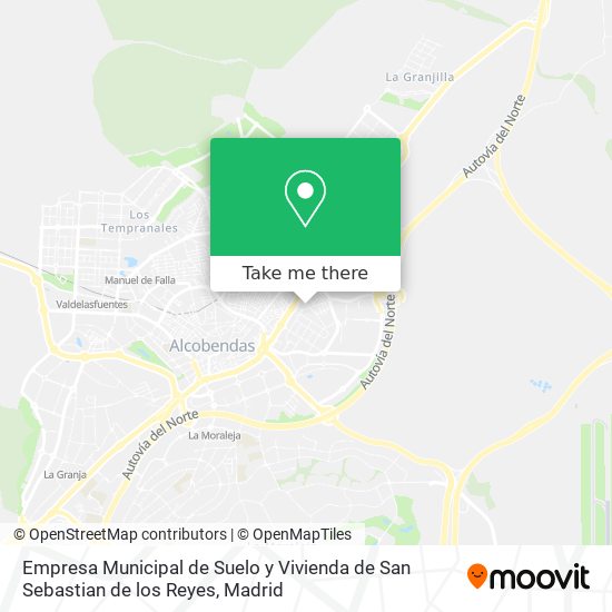 Empresa Municipal de Suelo y Vivienda de San Sebastian de los Reyes map