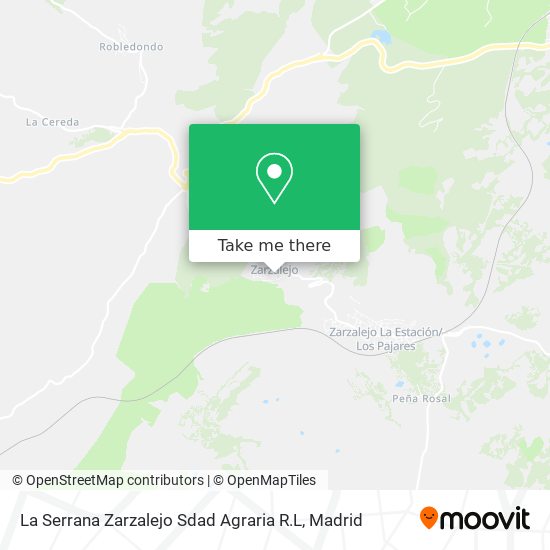 La Serrana Zarzalejo Sdad Agraria R.L map