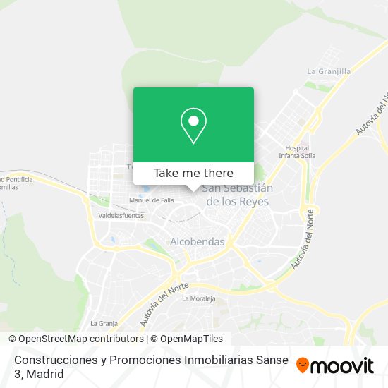 mapa Construcciones y Promociones Inmobiliarias Sanse 3