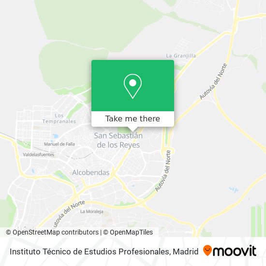 Instituto Técnico de Estudios Profesionales map