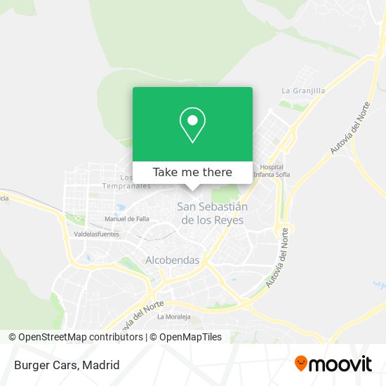 mapa Burger Cars