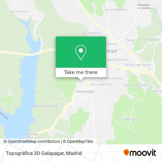 mapa Topográfica 3D Galapagar