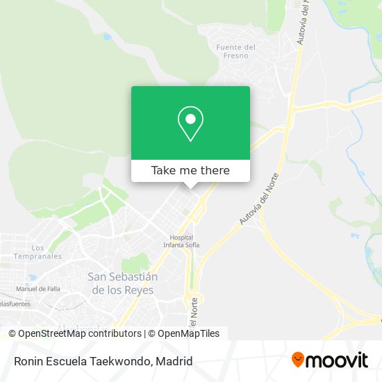 mapa Ronin Escuela Taekwondo