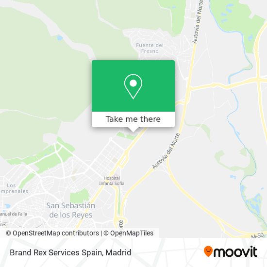 mapa Brand Rex Services Spain