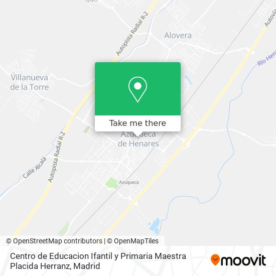 mapa Centro de Educacion Ifantil y Primaria Maestra Placida Herranz
