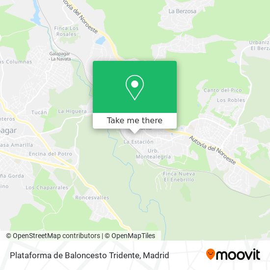 Plataforma de Baloncesto Tridente map