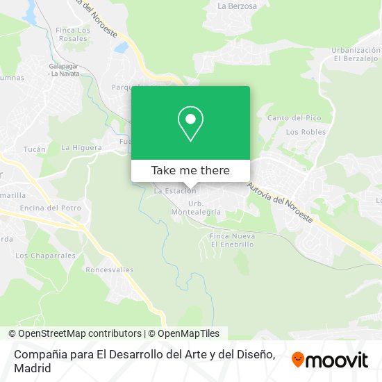 Compañia para El Desarrollo del Arte y del Diseño map