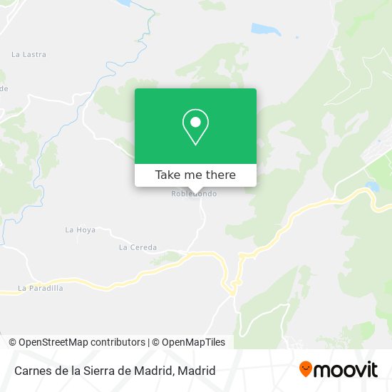 mapa Carnes de la Sierra de Madrid