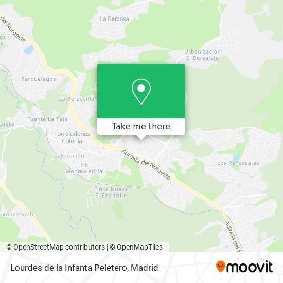 Lourdes de la Infanta Peletero map