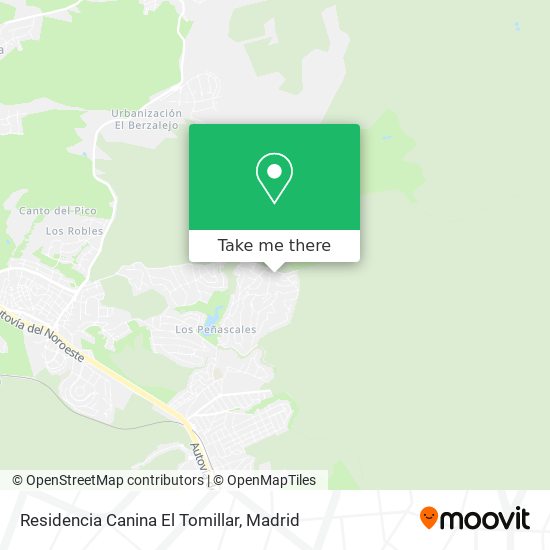 Residencia Canina El Tomillar map