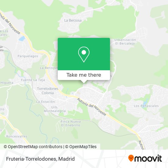 mapa Fruteria-Torrelodones