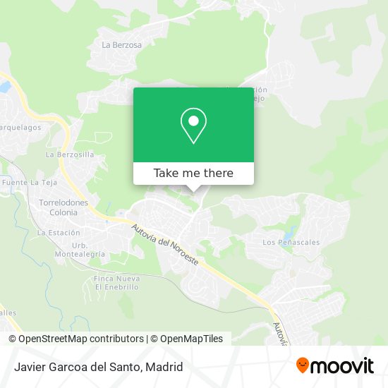 Javier Garcoa del Santo map