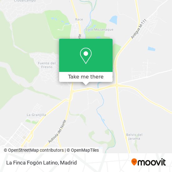 La Finca Fogón Latino map