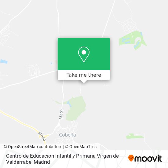 mapa Centro de Educacion Infantil y Primaria Virgen de Valderrabe
