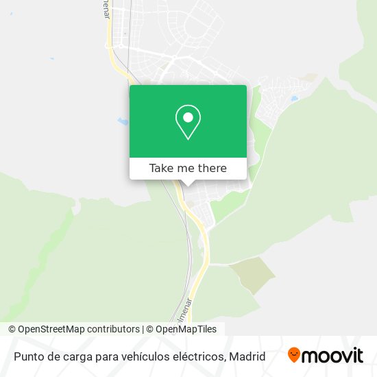 mapa Punto de carga para vehículos eléctricos