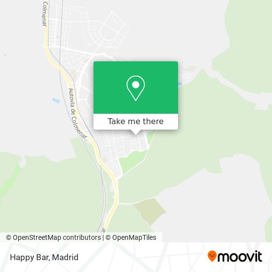 mapa Happy Bar