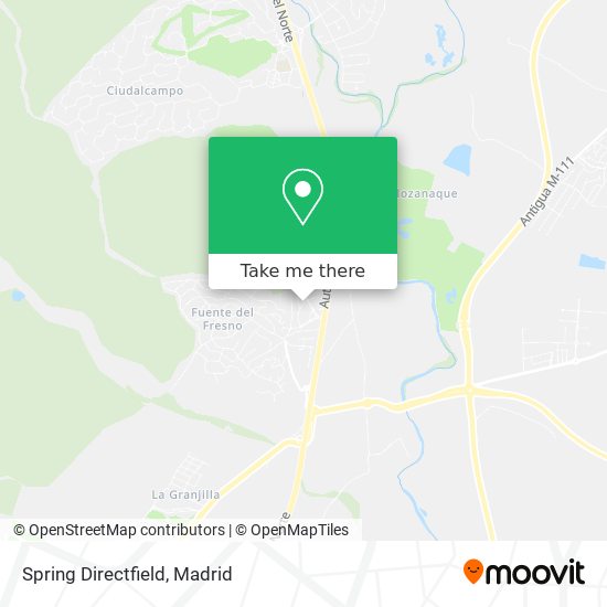 mapa Spring Directfield