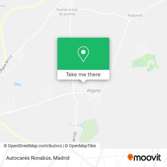 Autocares Ronabús map