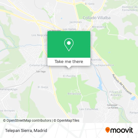 mapa Telepan Sierra