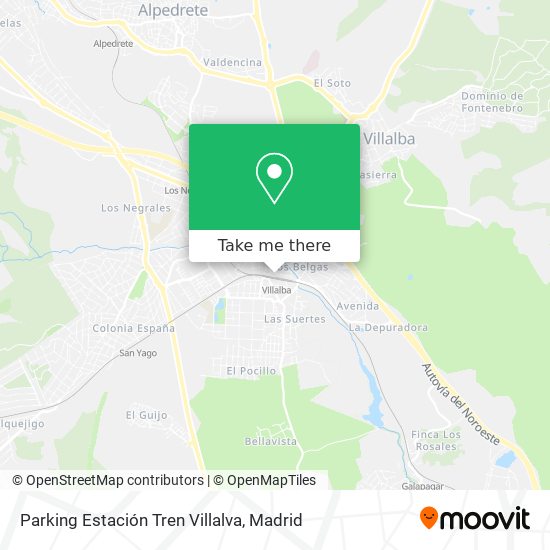 Parking Estación Tren Villalva map