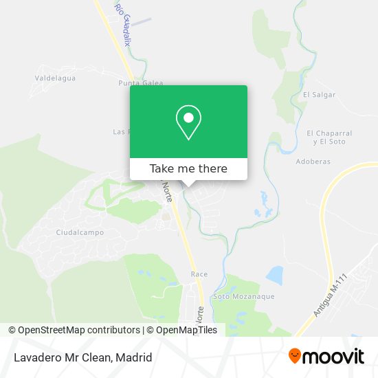 Lavadero Mr Clean map