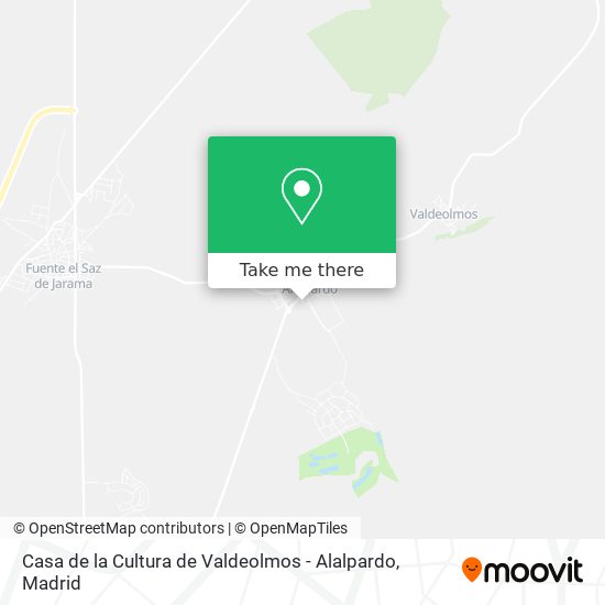 mapa Casa de la Cultura de Valdeolmos - Alalpardo