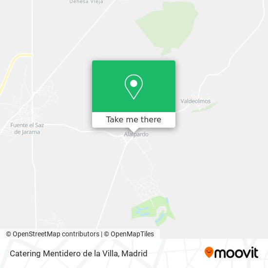 mapa Catering Mentidero de la Villa
