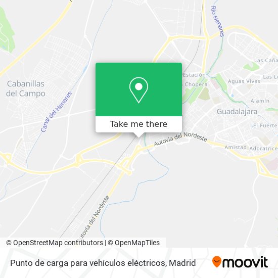 Punto de carga para vehículos eléctricos map