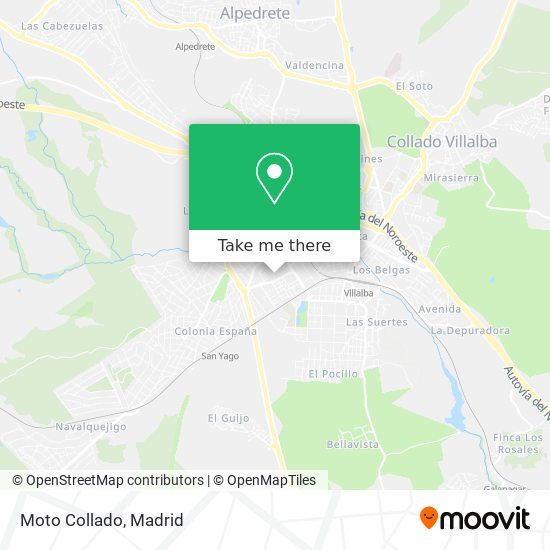 Moto Collado map