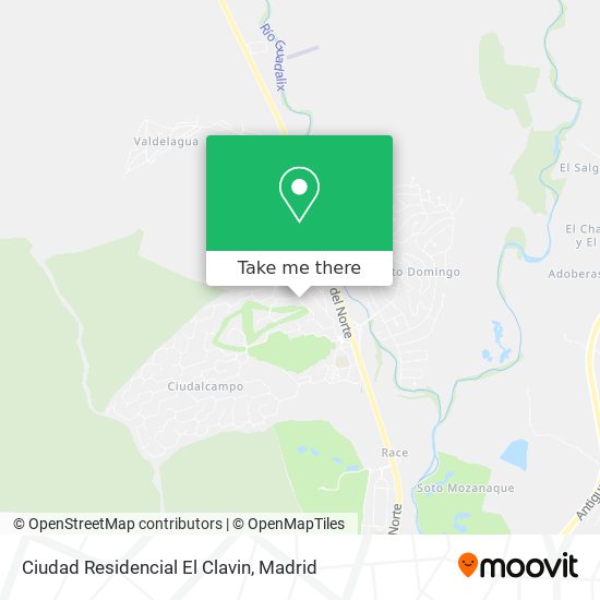 mapa Ciudad Residencial El Clavin