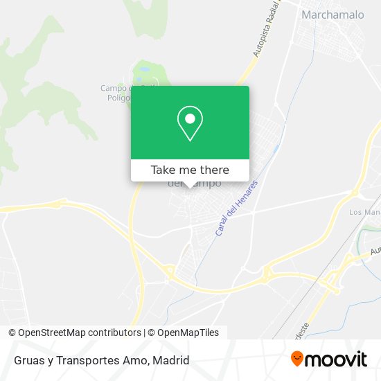 mapa Gruas y Transportes Amo