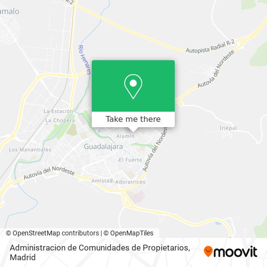 mapa Administracion de Comunidades de Propietarios