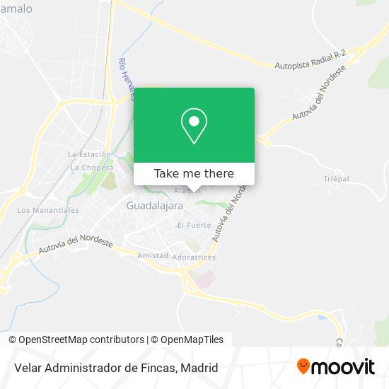 Velar Administrador de Fincas map