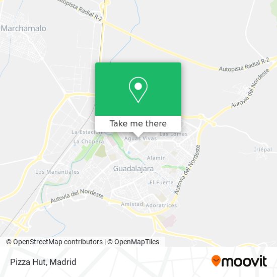 Pizza Hut map