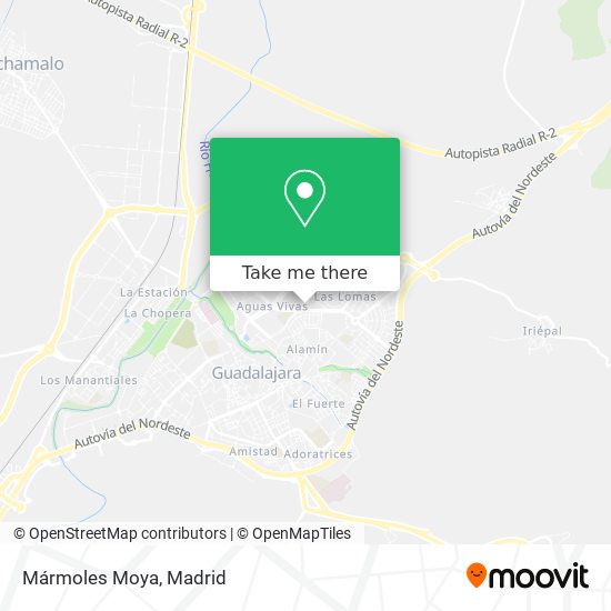 Mármoles Moya map