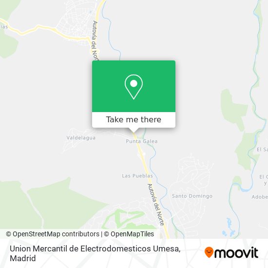 Union Mercantil de Electrodomesticos Umesa map