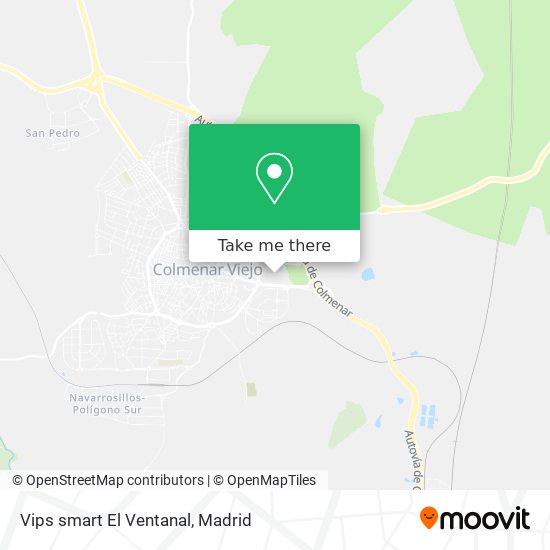 Vips smart El Ventanal map