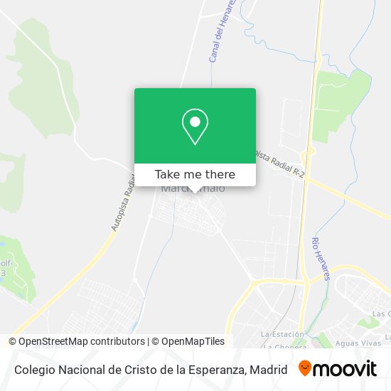 mapa Colegio Nacional de Cristo de la Esperanza