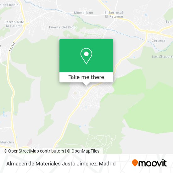 Almacen de Materiales Justo Jimenez map