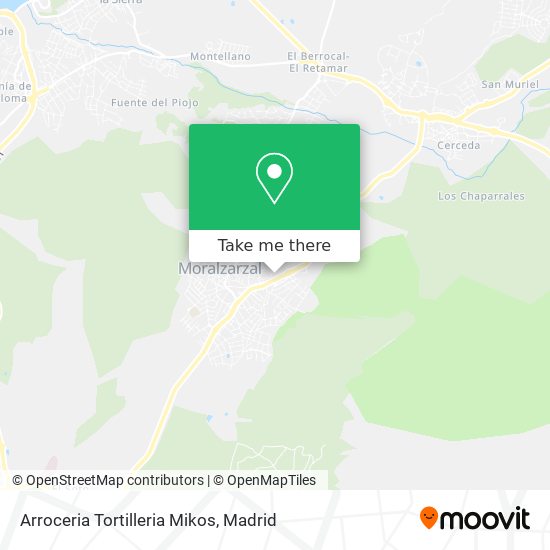 Arroceria Tortilleria Mikos map