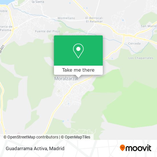 mapa Guadarrama Activa