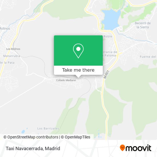 Taxi Navacerrada map