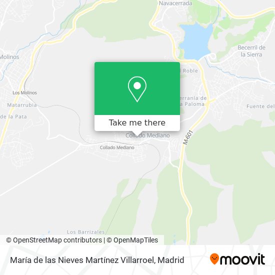 mapa María de las Nieves Martínez Villarroel