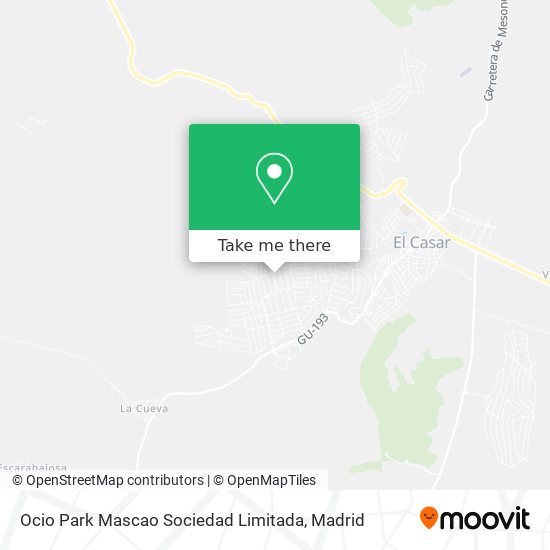 Ocio Park Mascao Sociedad Limitada map