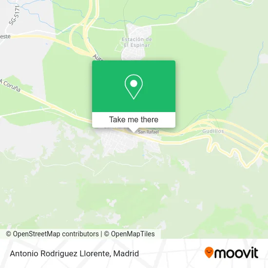 Antonio Rodriguez Llorente map