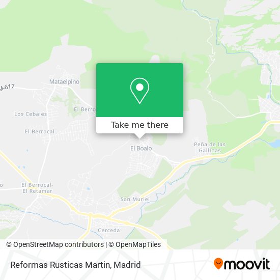 Reformas Rusticas Martin map