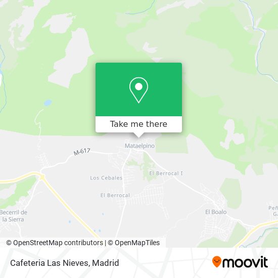mapa Cafeteria Las Nieves